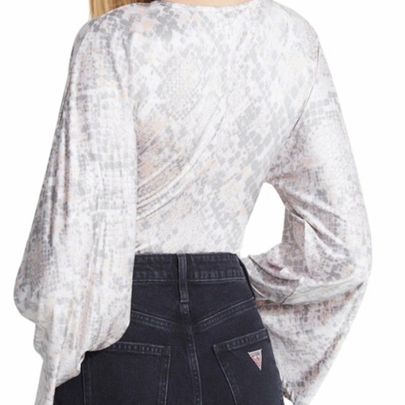 Guess NWT gray snake print body suite - Picture 5 of 16